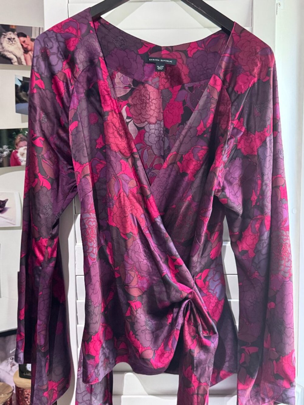🌺✨ HOST PICK ✨🌺 Banana Republic Floral Wrap Blouse | Romantic Luxury ✨🌺
